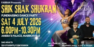 Read more about the article SHIK SHAK SHUKRAN : Fundraising Dance Party 2026