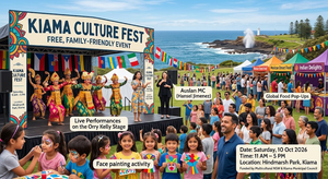 Read more about the article Kiama Culture Fest is a free, family-friendly event presented by Kiama Municipal Council and funded by Multicultural NSW.